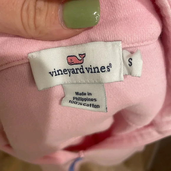 Vineyard vines light pink watermelon quarter zip - Picture 3 of 15